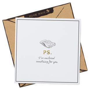 笔下生花系列趣味附言卡PS.英国IF文创英辅明信片书信纸手帐礼物