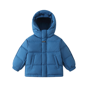 巴拉 可儿男童鹅绒羽绒服冬季儿童三防加厚面包服2025女保暖外套