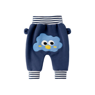 婴儿裤子春秋大pp裤秋冬保暖儿童宝宝高腰男女加绒薄绒一岁屁屁裤