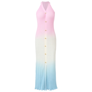 【奥莱】MAXRIENY南法度假风连衣裙夏季新品渐变长裙气质