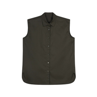 【季末折扣】JNBY/江南布衣25夏衬衫无袖衬衫领宽松5P5214210