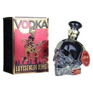 异形水晶骷髅头现货洋酒白兰地40度王爵伏特加调酒鸡尾酒正品礼盒