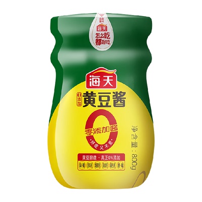 海天0添加黄豆酱800g×1瓶