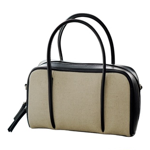 FRINGES 保龄球包 原创设计手提包斜挎波士顿简约通勤复古 默叙