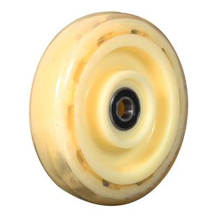 3/4/5寸pu轮静音耐磨轮子平板车轮小拉车轮滑轮行李车轮手推车轮