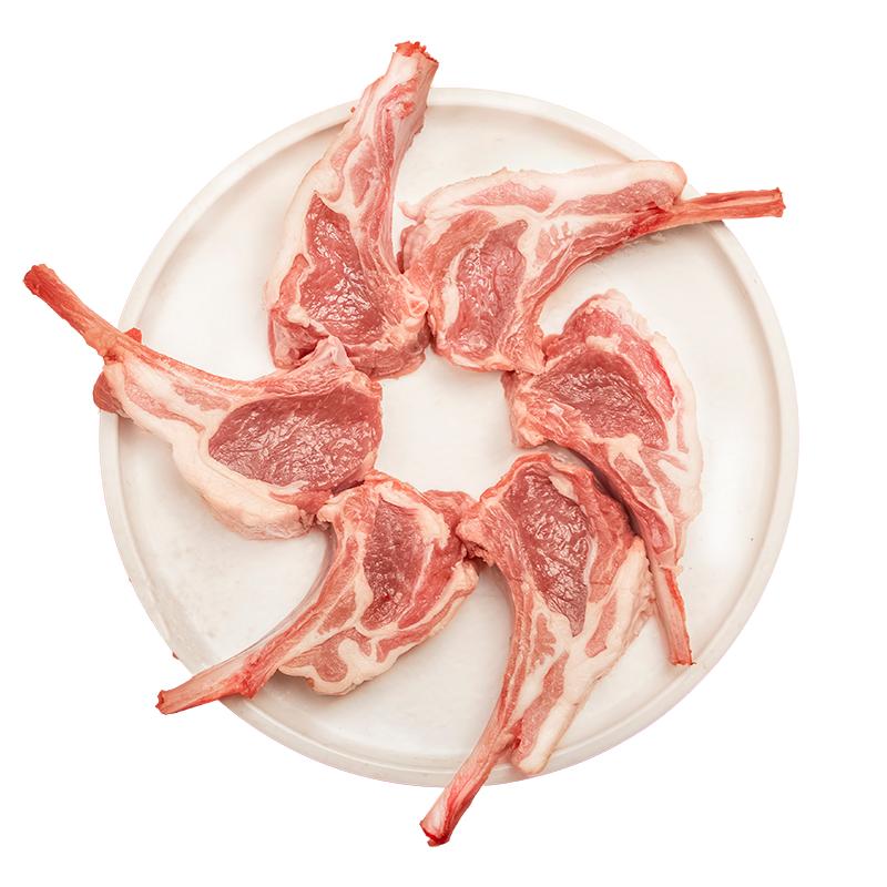 【羔羊部落】法式羊排新鮮羊肉內(nèi)蒙戰(zhàn)斧羊排250g*4包12-16支