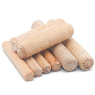 圆木肖木塞木棒实木销膨胀栓木梢子木榫棒斜纹木钉楔子柜板连接件