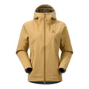 KAILAS凯乐石女款格木黄色冲锋衣防风防水徒步登山服 KG2511210