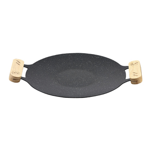 户外露营烤盘烧烤盘韩式烤肉盘铁板烧家用烤肉锅煎烤盘电磁炉