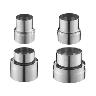 燃气热水器304不锈钢排烟管变径接头5变6转5转换头7变6大变小径圈