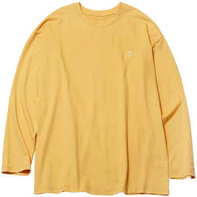 笑脸刺绣宽松长袖打底衫内搭t恤