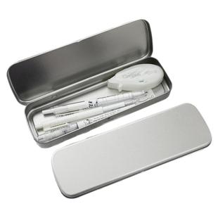 简约铁艺文具盒学生diy笔盒铁盒美术生金属材质ins无印风铅笔盒