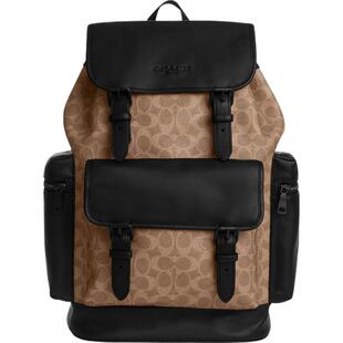 【新品】COACH/蔻驰奥莱男士老花SPRINT双肩包背包旅行外出大容量