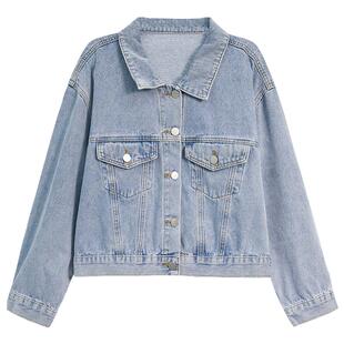zk lin春秋冬牛仔外套高腰短款设计感小个子上衣服2025新款潮ins