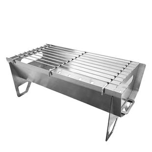 304不锈钢烧烤炉食品级烧烤架折叠炉便携烤炉加厚户外烤肉炉架子
