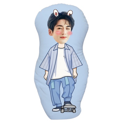 人形抱枕真人照片定制创意礼物