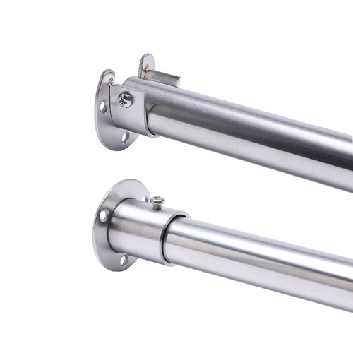 打孔晾衣杆不锈钢卫生间浴室浴帘杆挂帘子门帘隔断帘窗帘杆挂衣杆