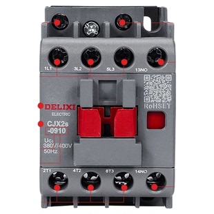 德力西CJX2S交流接触器单相220V380V三相3210 6511 0910 25 1810