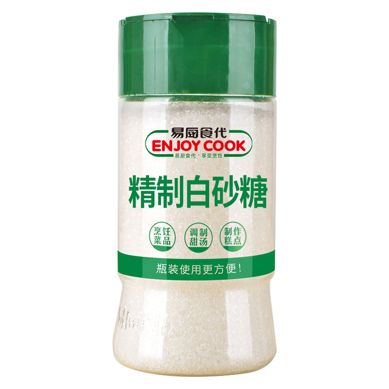 易厨食代精制白砂糖 烘焙用糖家用白砂糖易溶甜品食糖瓶装300g
