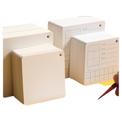 diy英语单词环扣式拼贴记忆卡片