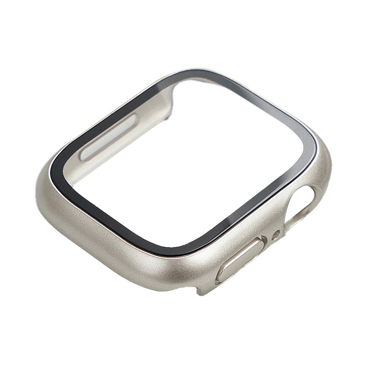 适用苹果手表10保护壳applewatchs11手表壳iWatchs10壳膜一体抗划s9半包s8保护壳高清抗爆保护套se