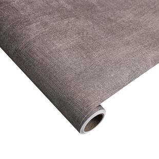 加厚布纹墙贴纸亚麻灰宿舍背景墙纸桌面遮丑装饰翻新柜子鞋柜贴膜