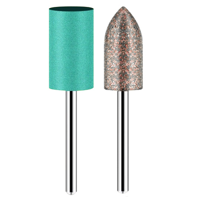 芝麻磨头3mm气动橡皮圆柱锥形