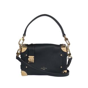 中古9新LV路易威登SIDE TRUNK黑色二手奢侈品包包