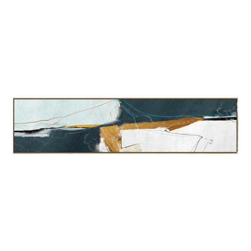 抽象风长条卧室沙发背景墙装饰画