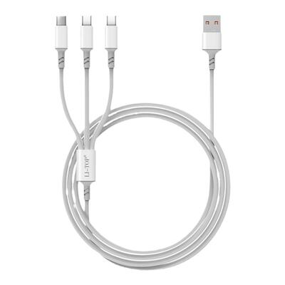 适用iphone安卓一拖三66W闪充线