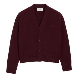 【季末甄选】Ami Paris 男士立体ADC羊毛开衫 爱心V领针织衫