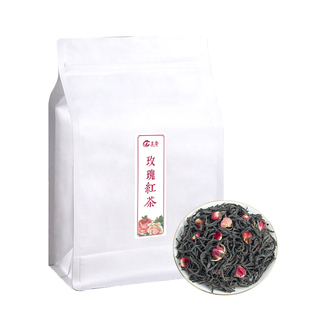 皇誉玫瑰红茶正山小种茶叶玫瑰花茶红茶花草茶2025散装袋装250g