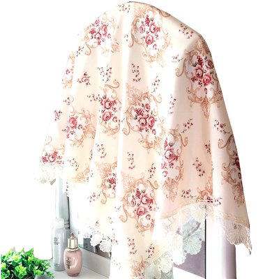 卧室梳妆台田园蕾丝遮尘布