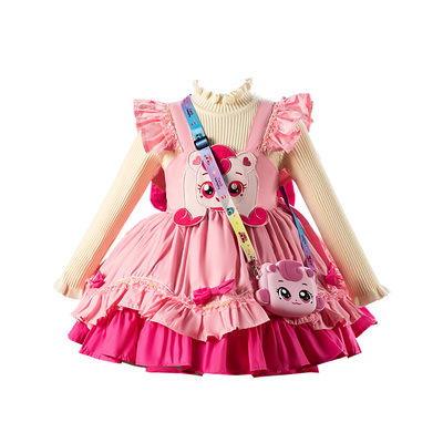 sesameclub女童奇妙萌可公主裙子