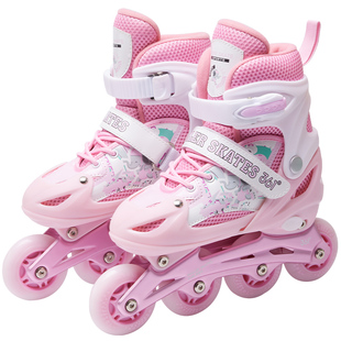 361轮滑鞋儿童溜冰鞋女童滑冰鞋男童滑轮鞋女孩专业旱冰鞋6到12岁