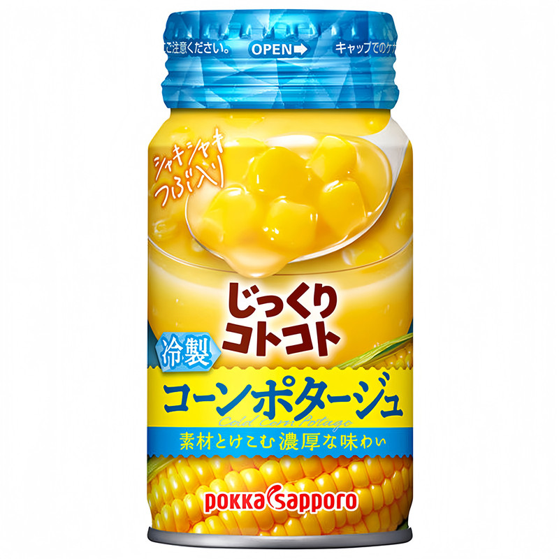日本进口pokka冷制玉米浓汤即食