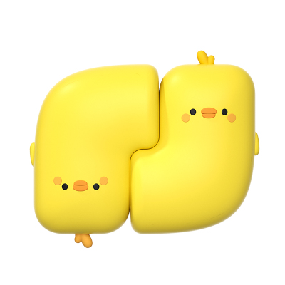 一手一个！可爱小黄鸭磁吸暖手宝