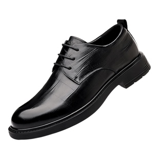 奥康男鞋2026新款春季皮鞋男士真皮软底商务正装内增高新郎结婚鞋