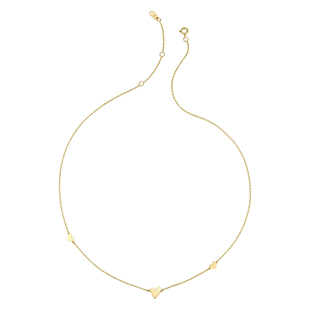 MissQueeny其微 | 偏爱·18k金爱心项链细锁骨链少女可爱送闺蜜