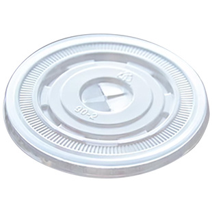 90口径豆浆杯盖一次性十字透明平注塑塑料纸杯专用平盖盖子