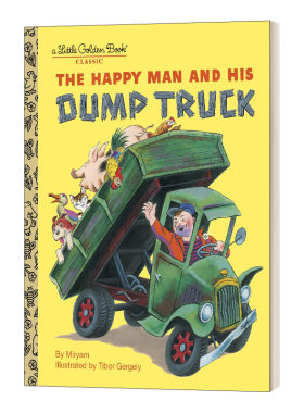 英文原版 The Happy Man and His Dump Truck Little Golden Book 兰登书屋精装小金书 英文版 进口英语原版书籍