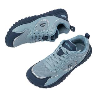 HOBIBEAR男士鞋子宽头鞋健步女鞋2025新款男鞋4e宽楦赤足鞋大头鞋