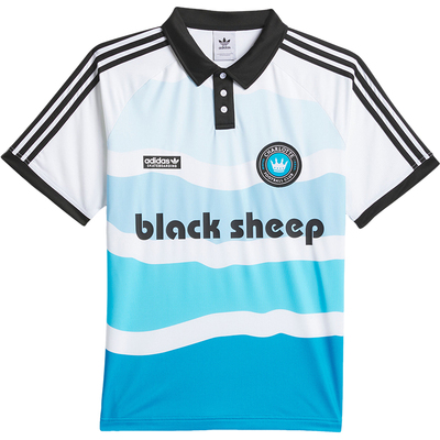 阿迪达斯男士翻领宽松运动球衣