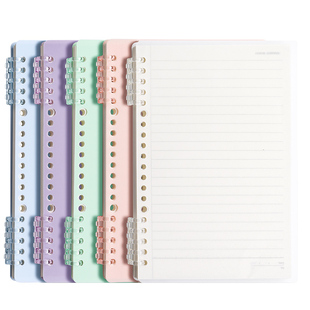 不硌手活页本a4加大加厚笔记本b5可拆卸扣环记事本a5高颜值马卡龙色系线圈本学生DIY手账大容量横线本日记本