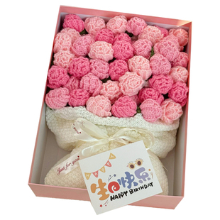 情人节礼物生日礼物送女生闺蜜女友实用玫瑰花束毛毯子成品永生花