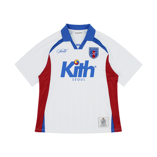 FotiGmanClub KITH复古球衣Polo领足球队服休闲运动短袖TEE恤