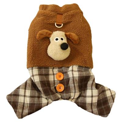 狗狗衣服秋冬雪粒绒加厚保暖棉衣