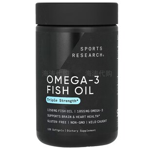 SR鱼油90粒[特惠]高纯度深海进口高Omega-3高含量鱼油IFOS认证