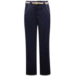 【ONLY奥莱】秋冬新款加绒高腰萝卜裤锥形裤九分牛仔裤女