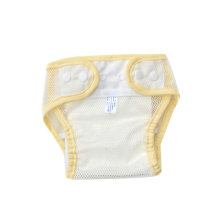 婴儿网眼尿布裤新生儿介子固定兜可洗宝宝按扣尿布兜透气夏季尿片